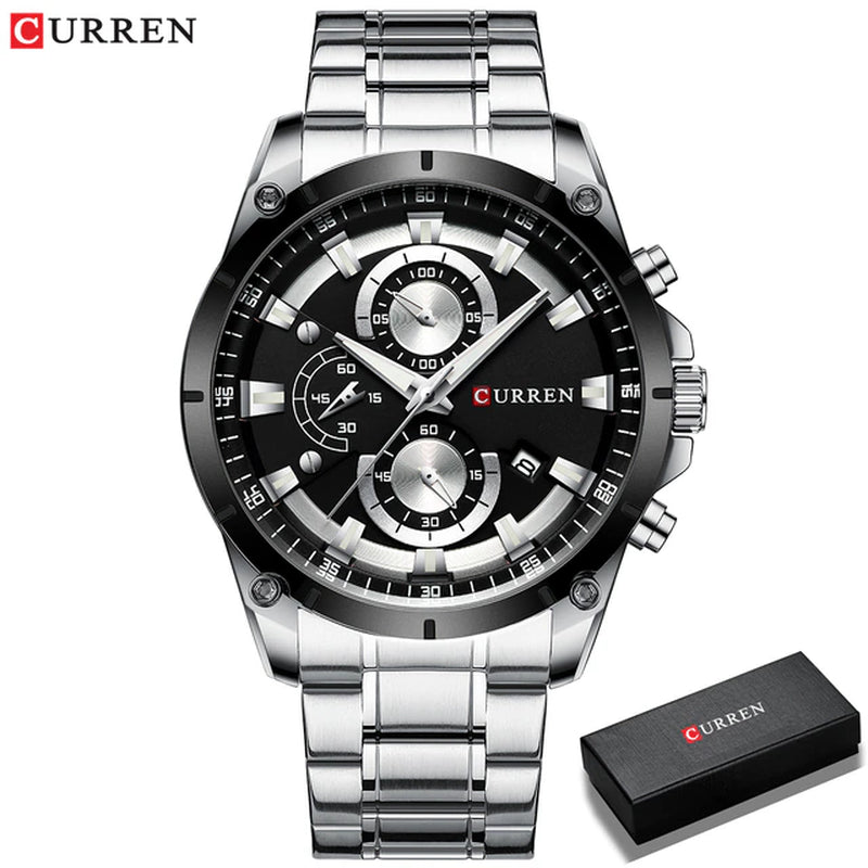 Men's Business Automatic Date Watch Waterproof 