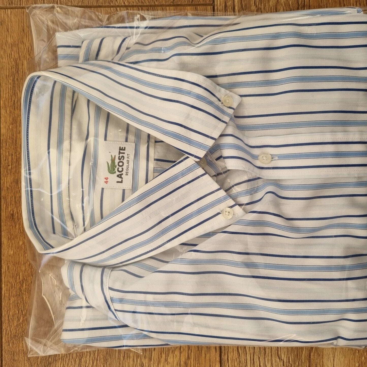 Lacoste Slim Fit Blue Shirt XL Extra Large Men Long Sleeve - Bonnie Lassio