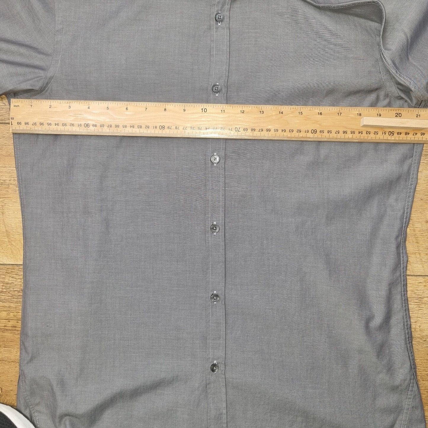 Men's Hugo Boss Long Sleeve Grey Classic Shirt Classic Fit Size 16 inch EU 41 - Bonnie Lassio