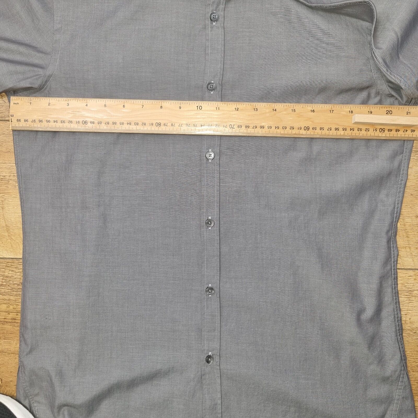 Men's Hugo Boss Long Sleeve Grey Classic Shirt Classic Fit Size 16 inch EU 41 - Bonnie Lassio