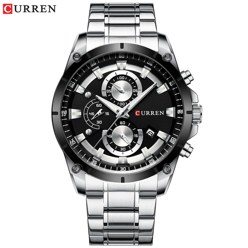 Men's Business Automatic Date Watch Waterproof 